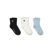 Korean direct mail MLB childrens small logo socks set MLB (sky blue) QHHE7ASOB044N-00