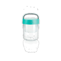 Lekue Jar-To-Go 2-Piece Travel Jar Container Set 14 oz Turquoise - Turquoise