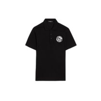 Hong Kong Direct Mail Trendy Luxury Versace Mens Intarsia Cotton Pique Polo Shirt 100693