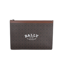 Hong Kong Direct Mail Trendy Luxury Bally Mens Monogram Logo Clutch BOLLISLARGE