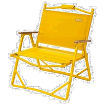 (Direct mail from Japan) Coleman Fireplace Foldable Chair Amazon Limited Yellow Compact Outdoor