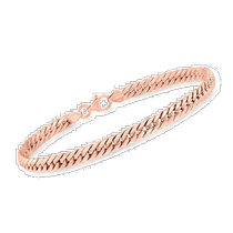 Ross-Simons Italian 14kt Rose Gold Cuban-Link Bracelet-7 i