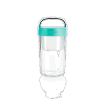 Lekue Jar-To-Go 2-Piece Travel Jar Container Set 20 oz Turquoise - Green