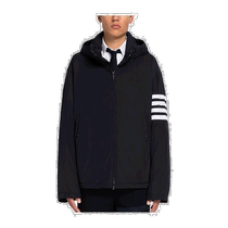 Hong Kong direct mail trendy luxury Thom Browne mens hooded down jacket striped