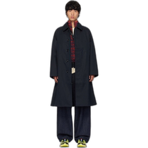 Hong Kong direct mail fashionable luxury Nanamica mens navy blue Balmacaan coat SUBF263U