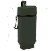 Japan direct mail LIHIT LAB. Vertical pencil case with magnet olive color simple compact and lightweight