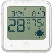 Japan direct mail (Japan direct mail) Ohm digital temperature and humidity meter wall clock white TE