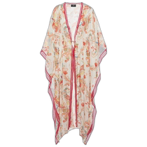 Hong Kong direct mail trendy luxury Etro Etro womens embroidered paisley cotton silk Turkish gown