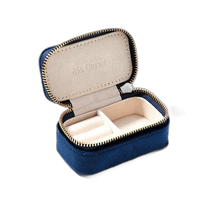 (Direct Mail from Korea) Ms GREEN Small Light and Luxurious Portable Jewelry Box Blue MGDAIPO002
