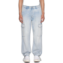 Hong Kong direct mail trendy luxury Ksubi mens blue Riot overalls MPF24PA002