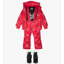 Hong Kong direct mail trendy luxury Kenzo girls logo printed padded ski jacket childrens clothing