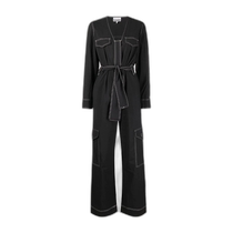 Hong Kong direct mail trendy luxury GANNI womens waist jumpsuit F7610