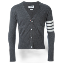 Hong Kong direct mail trendy luxury Thom Browne mens striped button cardigan MKC001A