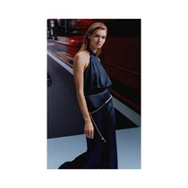 Hong Kong direct mail trendy luxury Silvia Tcherassi womens Kaeda satin halterneck jumpsuit