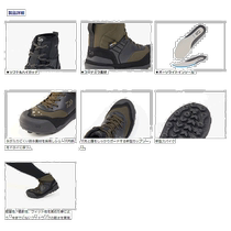 Japan Direct Mail Daiwa Footwar Fishing Shoes DS-2180-H Shoe Nails 26 0 cm Black