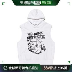 한국 다이렉트 메일 VIVASTUDIO 남성 코튼 조끼 PUNK AESTHETIC HOOD VEST [WHITE