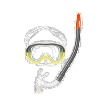 Self-operated｜Aqa snorkeling straw gray yellow daily strong household durable waterproof simple outdoor travel