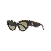 Jimmy Choo Womens Cat Eye Sunglasses Sonja G S 086HA Havana 55mm - 086h