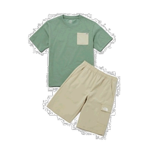 Korea direct mail THE NORTH FACE KIDS childrens new 23-year casual and comfortable daily short-sleeved suit N