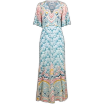 Korean direct mail ETRO23SS mid-length dress for women 123474510260260 LIGHTBLU