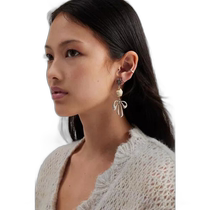 (Direct mail from the United States) urban outfitters universal earrings butterfly gemstone pendant bow