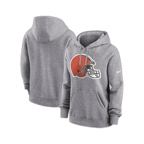 (Direct Mail from the United States) Nike Womens Heather Gray Cleveland Browns Logo Club Fleece Cover