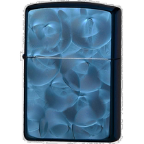 (Direct mail from Japan) Zippo lighter round stripes double-sided engraving blue 62TIBL-R