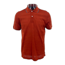 Hong Kong direct mail trendy luxury Dunhill mens striped short-sleeved Polo shirt R1W065K