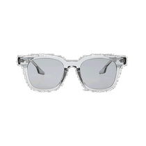 Korean direct mail one brilliant sunglasses square transparent gray frame big face slimming daily wear