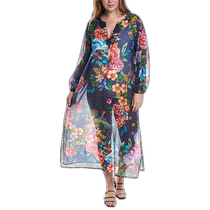 Johnny Was Ocean Dreamer Long Blouse - Multicolor (USA Outlet) Straight Hair