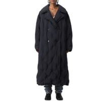 Hong Kong Direct Mail Fashion Luxury Maison Margiela Womens Lapel Long Cotton Clothes S