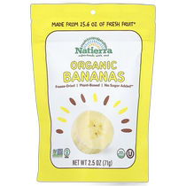 Hong Kong Direct Shipping Natierra Organic Freeze Dried Bananas 2 5 oz (71 g)