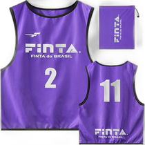 Japanese direct mail FINTA bib number 10 pieces football FT6513-8100