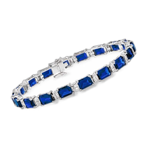 (Direct mail from the United States) ross-simons universal ring bracelet sterling silver sapphire