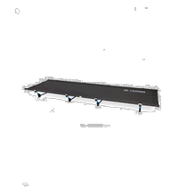 Korean direct mail HELINOX camping special brand outdoor bed folding bed 10607R2