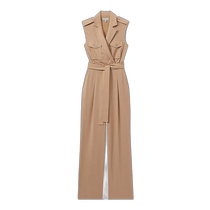 Hong Kong direct mail trendy luxury Reiss womens Luisa patchwork pockets double-breasted stretch wool jacket