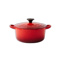 Korean direct mail LECREUSET pig iron round pot 18cm (red)