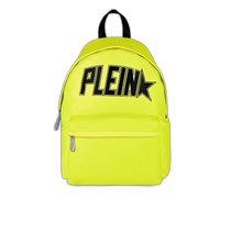 philipp pleinIconic Plein Nylon Backpack - Fluorescent Yellow (American Outlet) Straight Hair