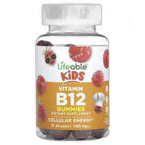 Hong Kong Direct Mail Lifeable Childrens Vitamin B12 Gummies Natural Raspberry 500 mg