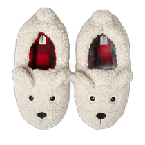 Dearfoams Unisex Adult Animal Closed Back House Slippers - Creme Brulee (US