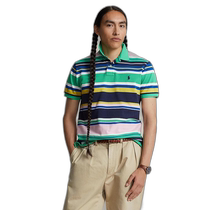 (Direct mail from the United States) ralph lauren mens Polo shirt short-sleeved striped tennis imported