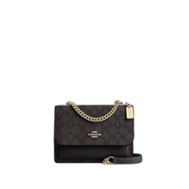 US Direct Mail Coach Mini Klare Crossbody Bag Made of Iconic Canvas Gold Hu