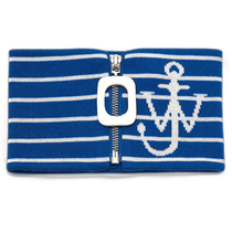 Hong Kong direct mail trendy luxury J W Anderson womens Jwa striped collar with tabs KW1127YN0