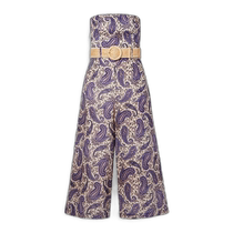 Hong Kong Direct Mail Trendy Luxury ZIMMERMANN Womens Devi Strappy Short Paisley Printed Linen