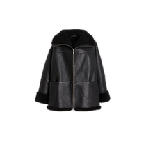 Hong Kong direct mail trendy luxury TOTÊME womens Menfi loose shearling coat