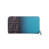 Hong Kong direct mail Fendi Fendi womens teal and brown gradient long wallet 8M0299W2CF0P3N