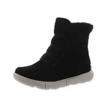 sorelExplorer Next Joan Cozy Womens Suede Faux Fur Winter and Snow Boots