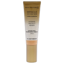 Direct mail from the United States Max Factor Miracle Second Skin Foundation SPF24 Womens Liquid Foundation 29 57ml