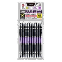 (Direct mail from Japan) ANEX electric screwdriver double-headed cross star bits set of 10 pieces black purple 110mm