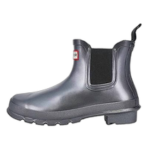 hunter womens black water boat shoes - black (American outlet) straight hair